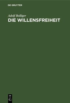 Cover Die Willensfreiheit (eBook, PDF)