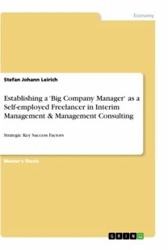 Establishing a ¿Big Company Manager¿ as a Self-employed Freelancer in Interim Management & Management Consulting