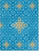 Der Zauber Indiens Großes Notizheft (A5) Motiv Blaues Ornament