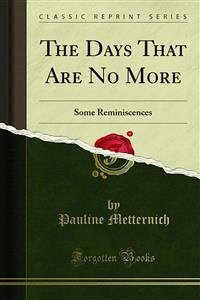 The Days That Are No More (eBook, PDF)