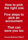 How to Pick the Right One Five Steps to Pick an Accountant That Can Save You Tax (eBook, ePUB)