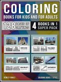 Coloring Books for Kids and for Adults (4 Books in 1 Super Pack) (eBook, ePUB)