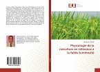 Physiologie de la riziculture en référence à la faible luminosité
