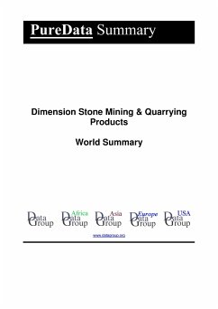 Dimension Stone Mining & Quarrying Products World Summary (eBook, ePUB) - DataGroup, Editorial