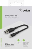 Belkin Lightning Lade/Sync Kabel 15cm, PVC, schwarz, mfi zert.