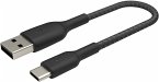 Belkin USB-C/USB-A Kabel 15cm ummantelt, schwarz CAB002bt0MBK