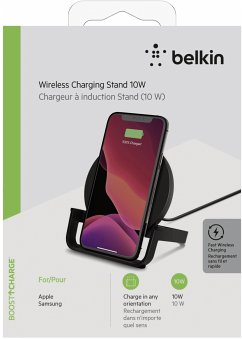 Belkin BOOST Charge wirel. Stand 10W Micro-USB Kab. Netzteil schw