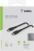 Belkin USB-C/USB-C Kabel 1m ummantelt, schwarz CAB004bt1MBK