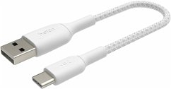 Belkin USB-C/USB-A Kabel 15cm ummantelt, weiß CAB002bt0MWH