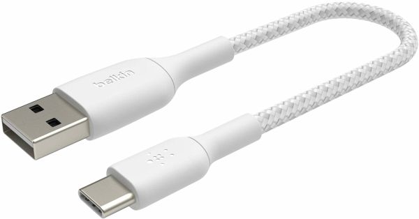 Belkin USB-C/USB-A Kabel 15cm ummantelt, weiß CAB002bt0MWH - Portofrei bei  bücher.de kaufen