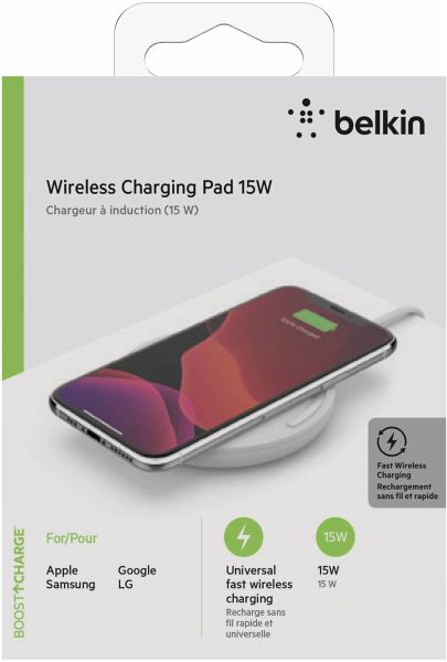 Belkin Wireless Charging Pad 15W USB-C Kabel mit Netzteil, weiß - Portofrei  bei bücher.de kaufen