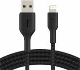 Belkin Lightning Lade/Sync Kabel 3m, ummantelt, mfi zert, schwarz