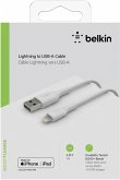 Belkin Lightning Lade/Sync Kabel 1m, PVC, weiß, mfi zertifiziert