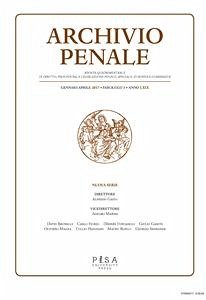 Archivio Penale 1/2017 (eBook, PDF) - A.A.V.V.