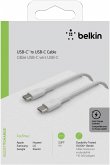 Belkin USB-C/USB-C Kabel 1m ummantelt, weiß CAB004bt1MWH
