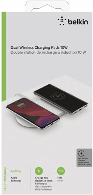 Belkin BOOST Charge wirel. Dual 2x10W Pad+Netzt.weiß WIZ002vfWH