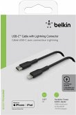 Belkin Lightning/USB-C Kabel 1m PVC, mfi zertifiziert, schwarz