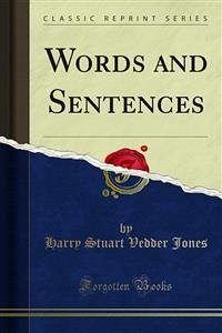 Words and Sentences (eBook, PDF) - Stuart Vedder Jones, Harry