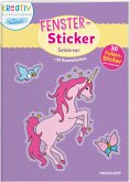 Fenster-Sticker. Einhörner Fenster-Sticker. Einhörner