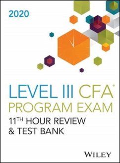 Cover Wileys Level III CFA Program 11th Hour Guide + Test Bank 2020