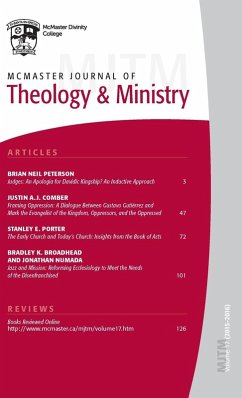 McMaster Journal of Theology and Ministry Cover McMaster Journal of Theology and Ministry