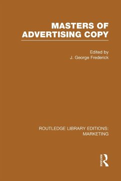 Cover Masters of Advertising Copy (RLE Marketing) (eBook, PDF)
