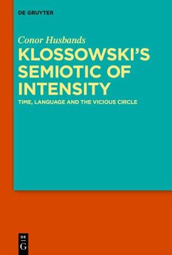 Klossowski's Semiotic of Intensity (eBook, ePUB) - Husbands, Conor
