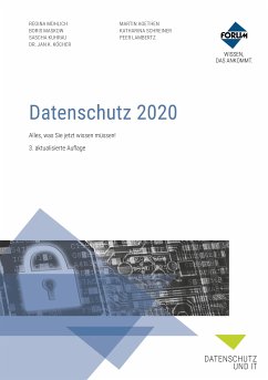 Datenschutz 2020 (eBook, ePUB) - Mühlich, Regina; Maskow, Boris; Kuhrau, Sascha; Köcher, Jan K.; Agethen, Martin; Schreiner, Katharina; Lambertz, Peer