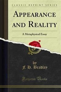 Appearance and Reality (eBook, PDF) - H. Bradley, F.