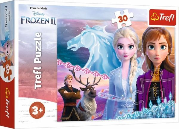 Trefl 30 Teile Kinder Groß Disney Eiskönigin 2 Magisch Von Anna Elsa Puzzle Neu 