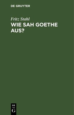 Cover Wie sah Goethe aus? (eBook, PDF)