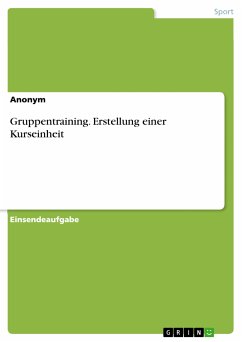 Gruppentraining. Erstellung einer Kurseinheit (eBook, PDF)