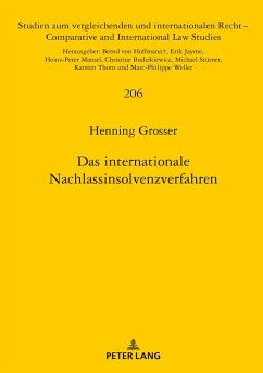 Das internationale Nachlassinsolvenzverfahren - Grosser, Henning