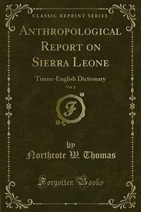 Anthropological Report on Sierra Leone (eBook, PDF)