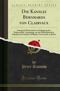 Die Kanzlei Bernhards von Clairvaux (eBook, PDF)