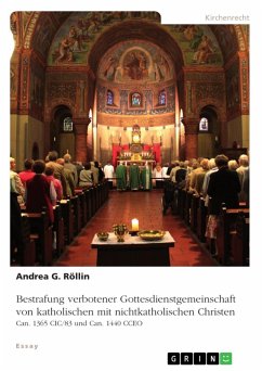 Bestrafung verbotener Gottesdienstgemeinschaft von katholischen mit nichtkatholischen Christen (eBook, PDF)