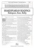 Shakespearean Readings (eBook, PDF)