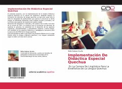 Implementación De Didáctica Especial Quechua - Salazar Acuña, Delia