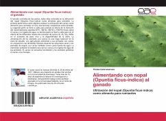 Alimentando con nopal (Opuntia ficus-indica) al ganado