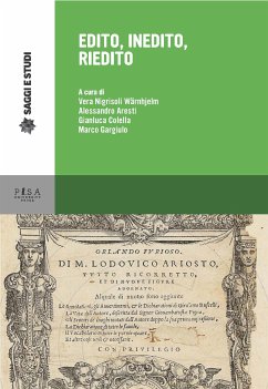 Edito, inedito, riedito (eBook, PDF) - Aresti, Alessandro; Colella, Gianluca; Gargiulo, Marco; Nigrisoli Warnhjeilm, Vera