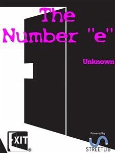 The Number e (eBook, ePUB) - Unknown