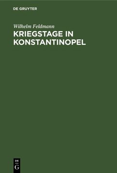 Cover Kriegstage in Konstantinopel (eBook, PDF)