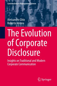 The Evolution of Corporate Disclosure (eBook, PDF) - Ghio, Alessandro; Verona, Roberto