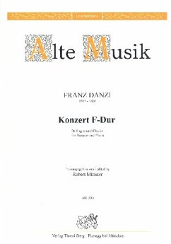 Cover Konzert F-Dur für Fagott und Orchester für Fagott und Klavier