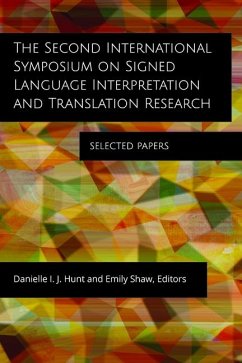 Cover The Second International Symposium on Signed Language Interpretation and Translation Research: Selected Papers Volume 18