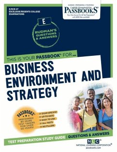 Business Environment and Strategy (Rce-27): Passbooks Study Guide Volume 27 - National Learning Corporation