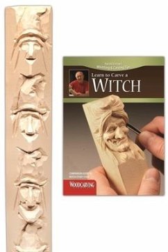 Witch Study Stick Kit (Learn to Carve Faces with Harold Enlow): Learn to Carve a Witch Booklet & Witch Study Stick - Enlow, Harold