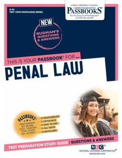 Penal Law (Q-94): Passbooks Study Guide Volume 94 - National Learning Corporation