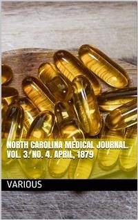 Cover North Carolina Medical Journal. Vol. 3. No. 4 (eBook, PDF)