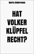 Hat Volker Klüpfel recht? (eBook, ePUB) - Bild 1